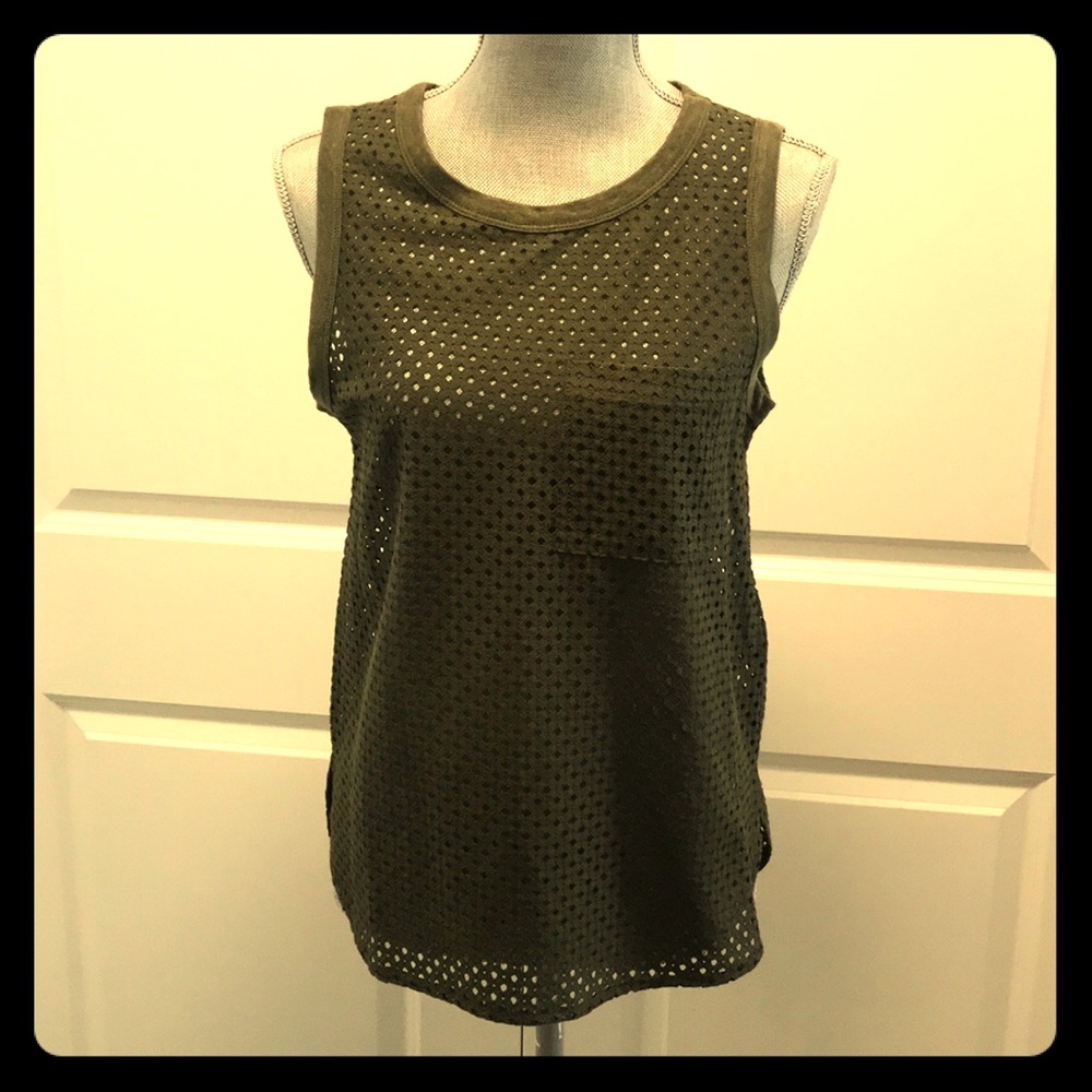 NWT Mesh/Lace Top
